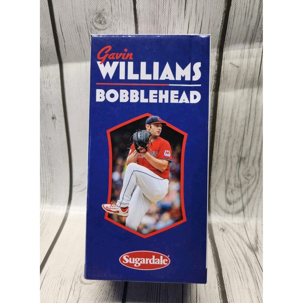 NEW Gavin Williams Cleveland Guardians Bobblehead BDA Sports Sugardale